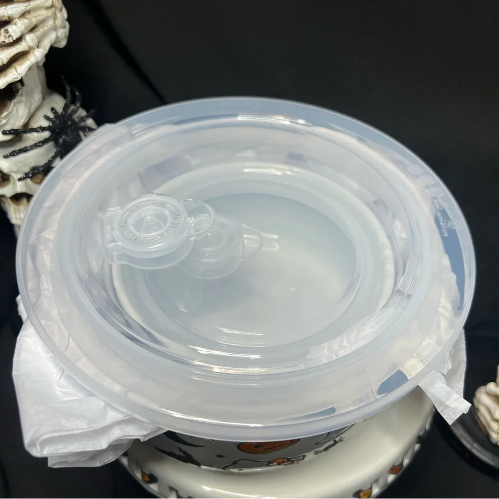 Sanrio Hello Kitty Halloween Black Cat & Pumpkin Ceramic Food Storage Containers - Picture 12 of 12